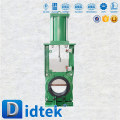 Didtek High Quality Pneumatic Actuator Resilient Seated Wafer Type Zero Downstream Leakage Slurry Knife Gate Valve